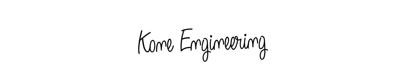 Create a beautiful signature design for name Kone Engineering. With this signature (Angelique-Rose-font-FFP) fonts, you can make a handwritten signature for free. Kone Engineering signature style 5 images and pictures png