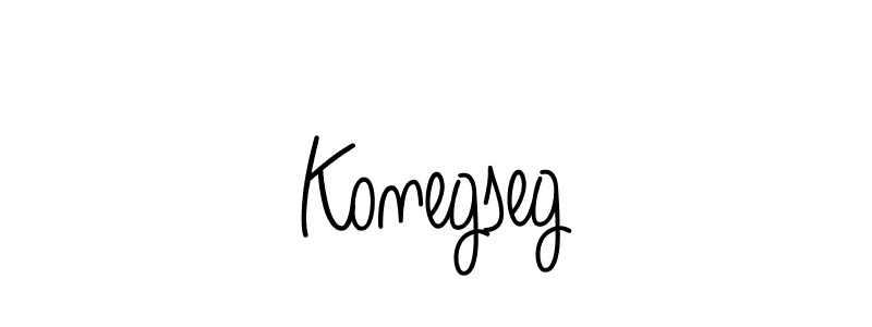 The best way (Angelique-Rose-font-FFP) to make a short signature is to pick only two or three words in your name. The name Konegseg include a total of six letters. For converting this name. Konegseg signature style 5 images and pictures png