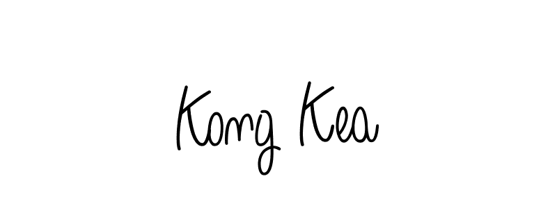 Use a signature maker to create a handwritten signature online. With this signature software, you can design (Angelique-Rose-font-FFP) your own signature for name Kong Kea. Kong Kea signature style 5 images and pictures png