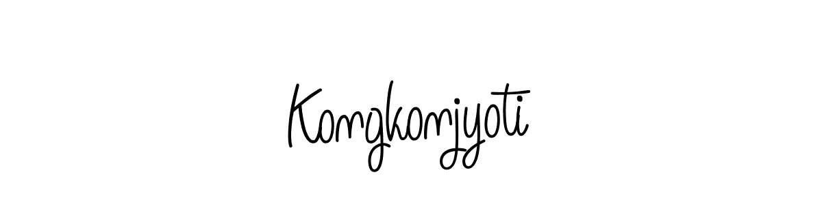Kongkonjyoti stylish signature style. Best Handwritten Sign (Angelique-Rose-font-FFP) for my name. Handwritten Signature Collection Ideas for my name Kongkonjyoti. Kongkonjyoti signature style 5 images and pictures png