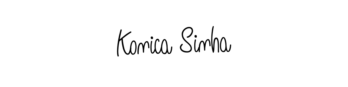 Design your own signature with our free online signature maker. With this signature software, you can create a handwritten (Angelique-Rose-font-FFP) signature for name Konica Sinha. Konica Sinha signature style 5 images and pictures png