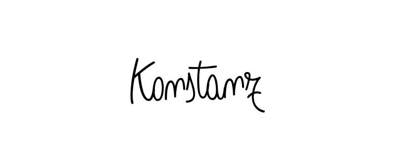 You should practise on your own different ways (Angelique-Rose-font-FFP) to write your name (Konstanz) in signature. don't let someone else do it for you. Konstanz signature style 5 images and pictures png