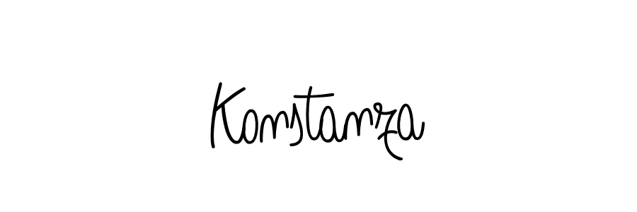 Make a beautiful signature design for name Konstanza. With this signature (Angelique-Rose-font-FFP) style, you can create a handwritten signature for free. Konstanza signature style 5 images and pictures png