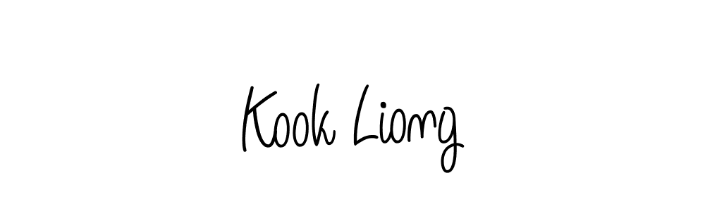 How to make Kook Liong signature? Angelique-Rose-font-FFP is a professional autograph style. Create handwritten signature for Kook Liong name. Kook Liong signature style 5 images and pictures png