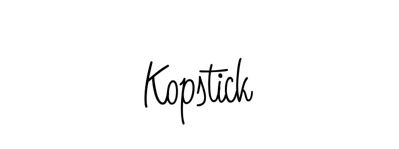 Once you've used our free online signature maker to create your best signature Angelique-Rose-font-FFP style, it's time to enjoy all of the benefits that Kopstick name signing documents. Kopstick signature style 5 images and pictures png