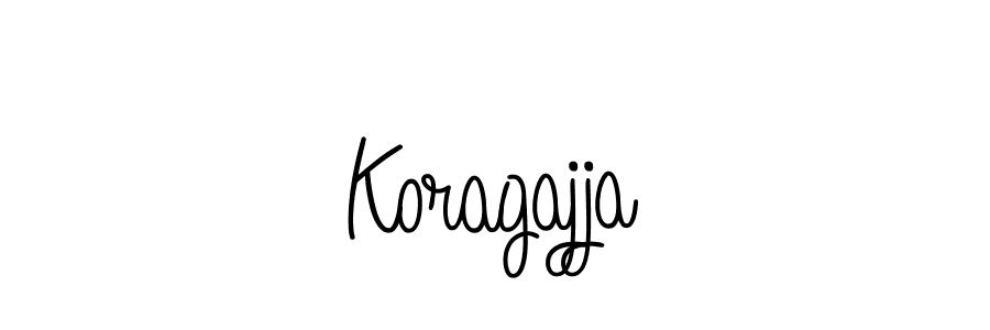 How to make Koragajja name signature. Use Angelique-Rose-font-FFP style for creating short signs online. This is the latest handwritten sign. Koragajja signature style 5 images and pictures png