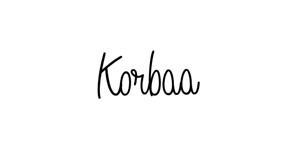 Best and Professional Signature Style for Korbaa. Angelique-Rose-font-FFP Best Signature Style Collection. Korbaa signature style 5 images and pictures png