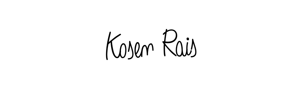 How to make Kosen Rais signature? Angelique-Rose-font-FFP is a professional autograph style. Create handwritten signature for Kosen Rais name. Kosen Rais signature style 5 images and pictures png