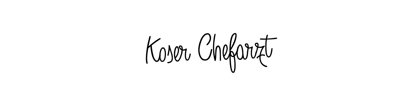 How to Draw Koser Chefarzt signature style? Angelique-Rose-font-FFP is a latest design signature styles for name Koser Chefarzt. Koser Chefarzt signature style 5 images and pictures png