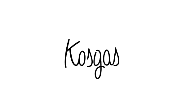 Design your own signature with our free online signature maker. With this signature software, you can create a handwritten (Angelique-Rose-font-FFP) signature for name Kosgas. Kosgas signature style 5 images and pictures png