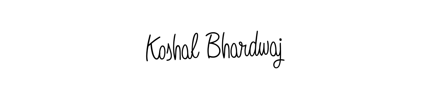 Create a beautiful signature design for name Koshal Bhardwaj. With this signature (Angelique-Rose-font-FFP) fonts, you can make a handwritten signature for free. Koshal Bhardwaj signature style 5 images and pictures png
