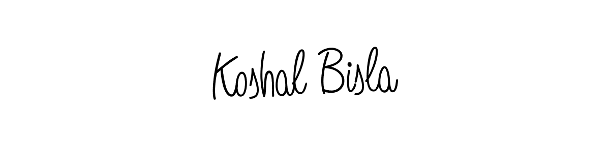 How to Draw Koshal Bisla signature style? Angelique-Rose-font-FFP is a latest design signature styles for name Koshal Bisla. Koshal Bisla signature style 5 images and pictures png
