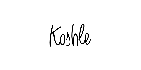 Once you've used our free online signature maker to create your best signature Angelique-Rose-font-FFP style, it's time to enjoy all of the benefits that Koshle name signing documents. Koshle signature style 5 images and pictures png