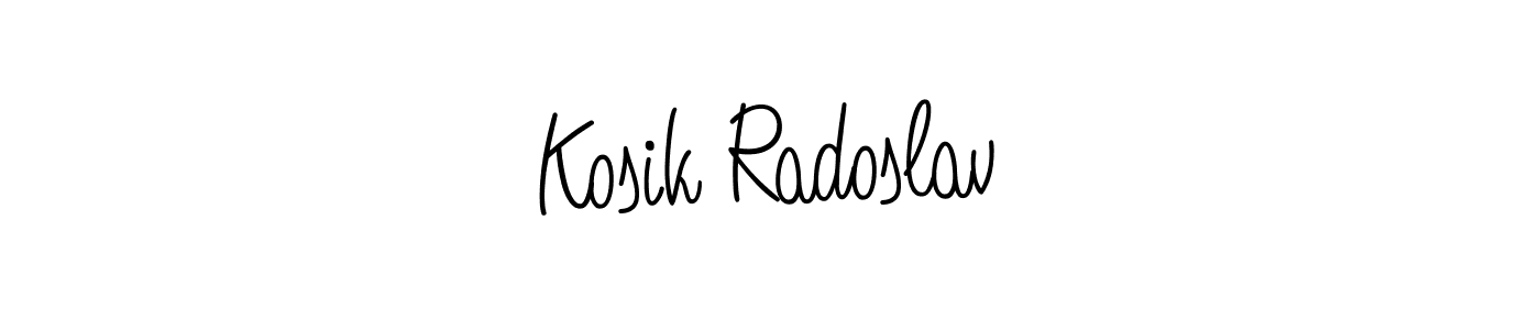 You can use this online signature creator to create a handwritten signature for the name Kosik Radoslav. This is the best online autograph maker. Kosik Radoslav signature style 5 images and pictures png