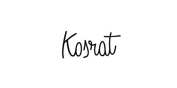 How to make Kosrat signature? Angelique-Rose-font-FFP is a professional autograph style. Create handwritten signature for Kosrat name. Kosrat signature style 5 images and pictures png