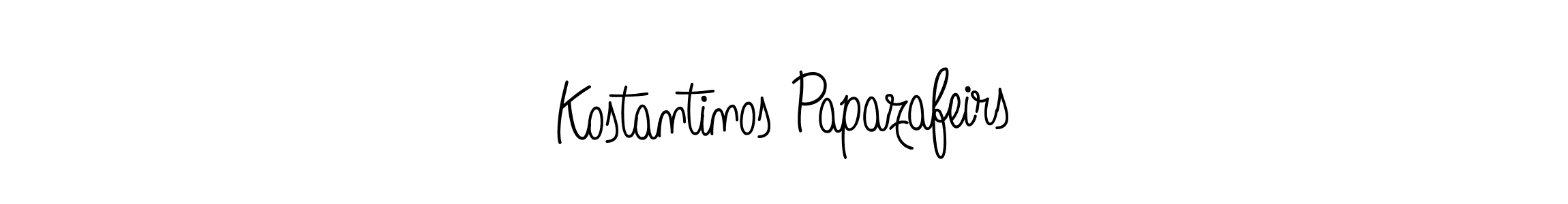 Make a beautiful signature design for name Kostantinos Papazafeirs. With this signature (Angelique-Rose-font-FFP) style, you can create a handwritten signature for free. Kostantinos Papazafeirs signature style 5 images and pictures png