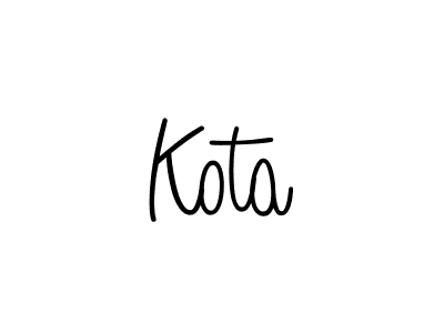 How to Draw Kota signature style? Angelique-Rose-font-FFP is a latest design signature styles for name Kota. Kota signature style 5 images and pictures png