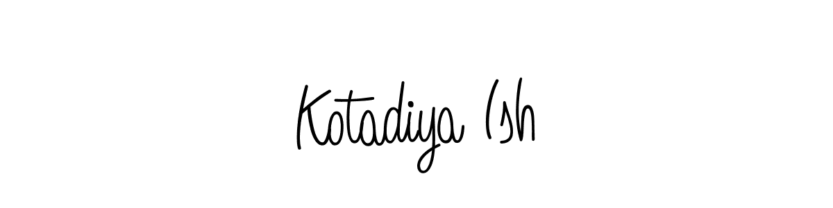 Once you've used our free online signature maker to create your best signature Angelique-Rose-font-FFP style, it's time to enjoy all of the benefits that Kotadiya Ish name signing documents. Kotadiya Ish signature style 5 images and pictures png
