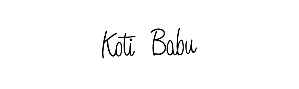 This is the best signature style for the Koti  Babu name. Also you like these signature font (Angelique-Rose-font-FFP). Mix name signature. Koti  Babu signature style 5 images and pictures png