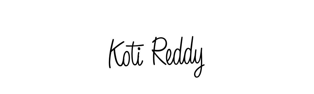 Design your own signature with our free online signature maker. With this signature software, you can create a handwritten (Angelique-Rose-font-FFP) signature for name Koti Reddy. Koti Reddy signature style 5 images and pictures png