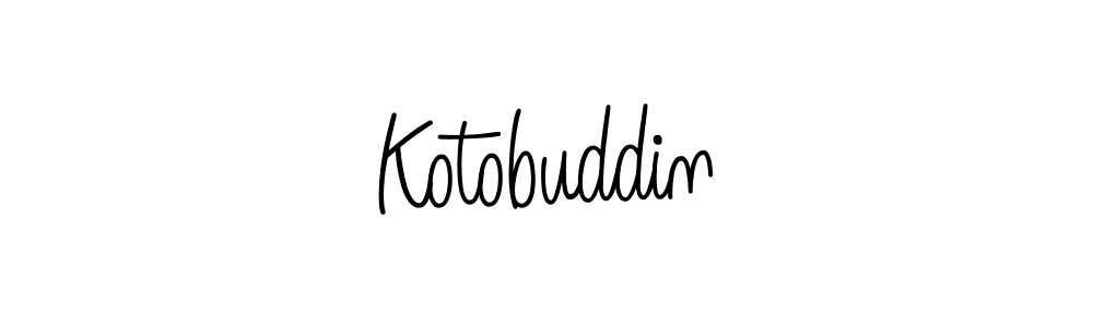 How to make Kotobuddin name signature. Use Angelique-Rose-font-FFP style for creating short signs online. This is the latest handwritten sign. Kotobuddin signature style 5 images and pictures png