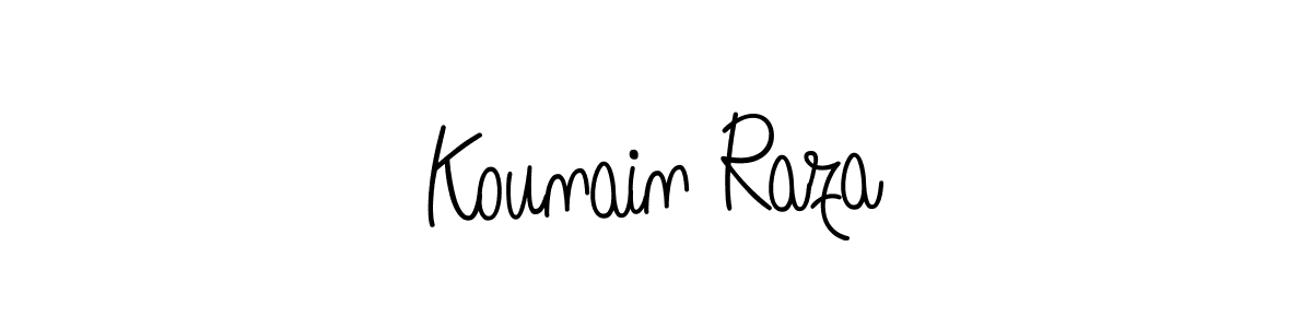 Also You can easily find your signature by using the search form. We will create Kounain Raza name handwritten signature images for you free of cost using Angelique-Rose-font-FFP sign style. Kounain Raza signature style 5 images and pictures png