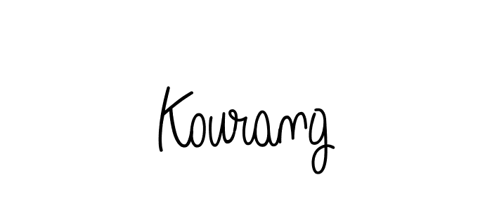 Use a signature maker to create a handwritten signature online. With this signature software, you can design (Angelique-Rose-font-FFP) your own signature for name Kourang. Kourang signature style 5 images and pictures png