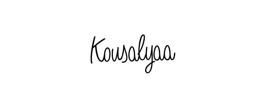 This is the best signature style for the Kousalyaa name. Also you like these signature font (Angelique-Rose-font-FFP). Mix name signature. Kousalyaa signature style 5 images and pictures png