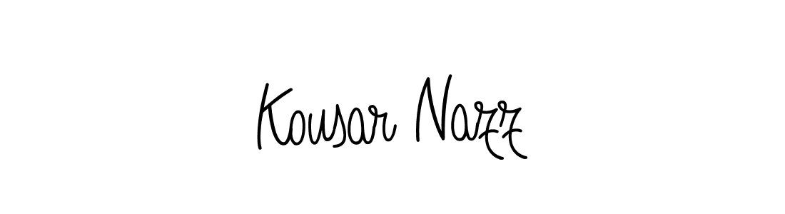 Kousar Nazz stylish signature style. Best Handwritten Sign (Angelique-Rose-font-FFP) for my name. Handwritten Signature Collection Ideas for my name Kousar Nazz. Kousar Nazz signature style 5 images and pictures png