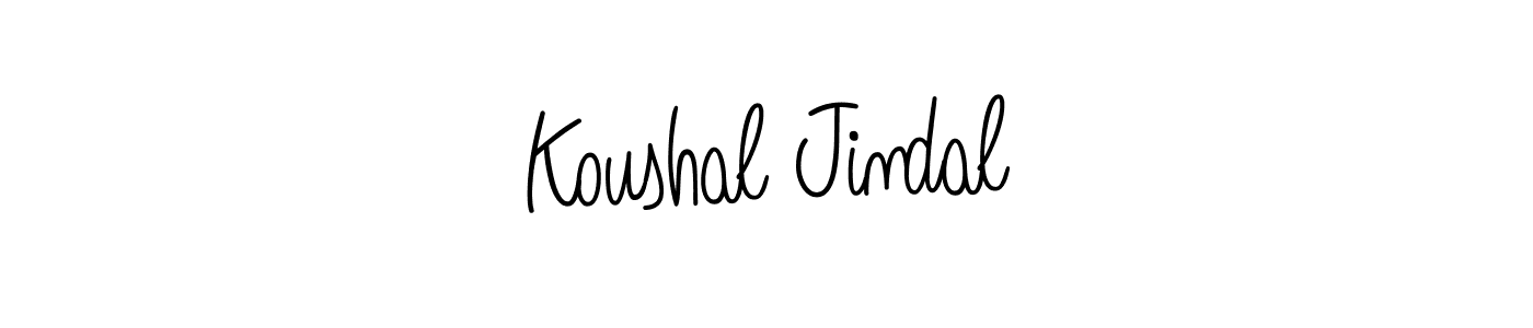 How to make Koushal Jindal signature? Angelique-Rose-font-FFP is a professional autograph style. Create handwritten signature for Koushal Jindal name. Koushal Jindal signature style 5 images and pictures png