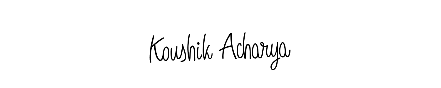 You can use this online signature creator to create a handwritten signature for the name Koushik Acharya. This is the best online autograph maker. Koushik Acharya signature style 5 images and pictures png