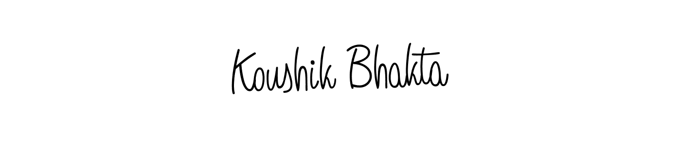 How to make Koushik Bhakta signature? Angelique-Rose-font-FFP is a professional autograph style. Create handwritten signature for Koushik Bhakta name. Koushik Bhakta signature style 5 images and pictures png