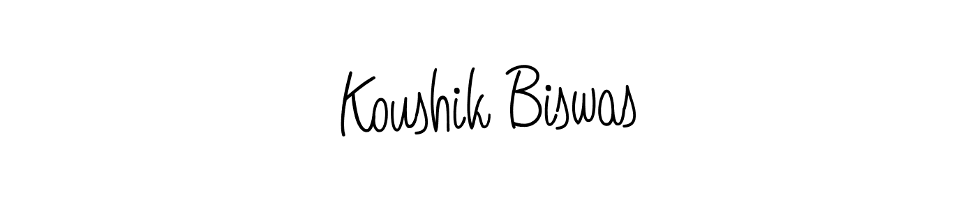 How to make Koushik Biswas signature? Angelique-Rose-font-FFP is a professional autograph style. Create handwritten signature for Koushik Biswas name. Koushik Biswas signature style 5 images and pictures png