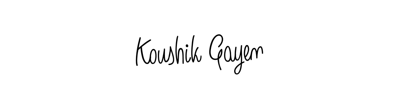 Check out images of Autograph of Koushik Gayen name. Actor Koushik Gayen Signature Style. Angelique-Rose-font-FFP is a professional sign style online. Koushik Gayen signature style 5 images and pictures png