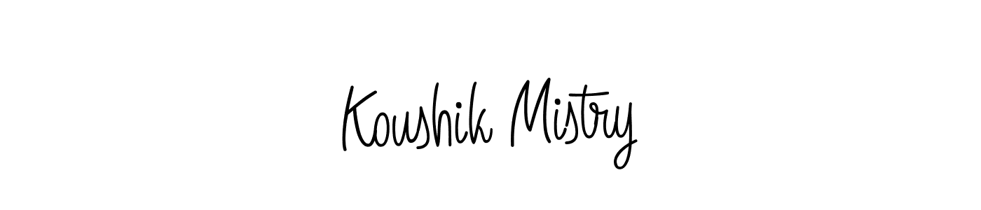 Create a beautiful signature design for name Koushik Mistry. With this signature (Angelique-Rose-font-FFP) fonts, you can make a handwritten signature for free. Koushik Mistry signature style 5 images and pictures png