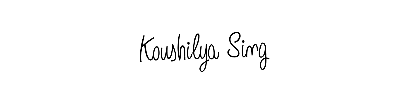 How to make Koushilya Sing signature? Angelique-Rose-font-FFP is a professional autograph style. Create handwritten signature for Koushilya Sing name. Koushilya Sing signature style 5 images and pictures png