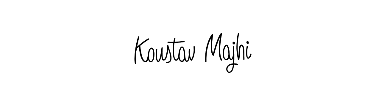 Design your own signature with our free online signature maker. With this signature software, you can create a handwritten (Angelique-Rose-font-FFP) signature for name Koustav Majhi. Koustav Majhi signature style 5 images and pictures png