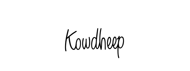 Design your own signature with our free online signature maker. With this signature software, you can create a handwritten (Angelique-Rose-font-FFP) signature for name Kowdheep. Kowdheep signature style 5 images and pictures png