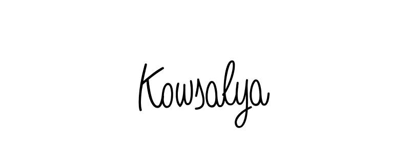 Also You can easily find your signature by using the search form. We will create Kowsalya name handwritten signature images for you free of cost using Angelique-Rose-font-FFP sign style. Kowsalya signature style 5 images and pictures png