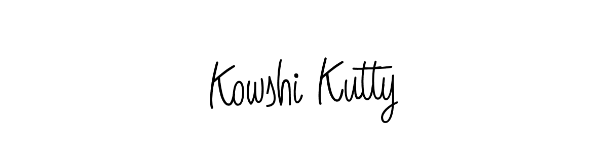 Create a beautiful signature design for name Kowshi Kutty. With this signature (Angelique-Rose-font-FFP) fonts, you can make a handwritten signature for free. Kowshi Kutty signature style 5 images and pictures png