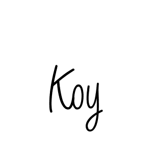 You should practise on your own different ways (Angelique-Rose-font-FFP) to write your name (Koy) in signature. don't let someone else do it for you. Koy signature style 5 images and pictures png