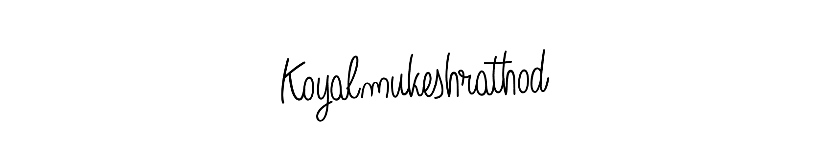 Koyalmukeshrathod stylish signature style. Best Handwritten Sign (Angelique-Rose-font-FFP) for my name. Handwritten Signature Collection Ideas for my name Koyalmukeshrathod. Koyalmukeshrathod signature style 5 images and pictures png