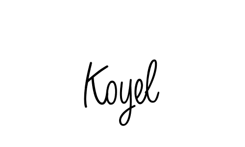 How to make Koyel signature? Angelique-Rose-font-FFP is a professional autograph style. Create handwritten signature for Koyel name. Koyel signature style 5 images and pictures png