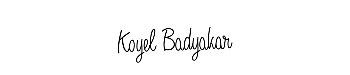 Make a short Koyel Badyakar signature style. Manage your documents anywhere anytime using Angelique-Rose-font-FFP. Create and add eSignatures, submit forms, share and send files easily. Koyel Badyakar signature style 5 images and pictures png