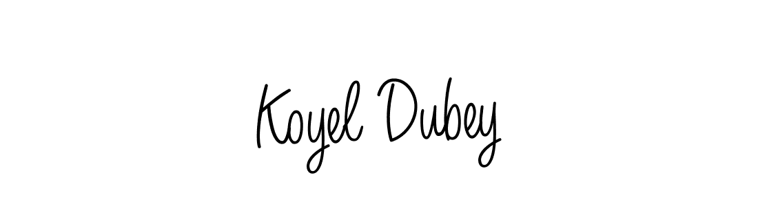 Use a signature maker to create a handwritten signature online. With this signature software, you can design (Angelique-Rose-font-FFP) your own signature for name Koyel Dubey. Koyel Dubey signature style 5 images and pictures png