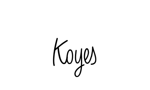 It looks lik you need a new signature style for name Koyes. Design unique handwritten (Angelique-Rose-font-FFP) signature with our free signature maker in just a few clicks. Koyes signature style 5 images and pictures png