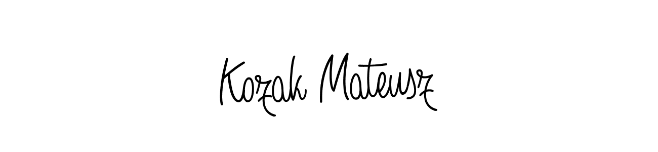 How to Draw Kozak Mateusz signature style? Angelique-Rose-font-FFP is a latest design signature styles for name Kozak Mateusz. Kozak Mateusz signature style 5 images and pictures png