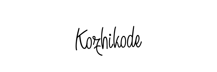 Also we have Kozhikode name is the best signature style. Create professional handwritten signature collection using Angelique-Rose-font-FFP autograph style. Kozhikode signature style 5 images and pictures png