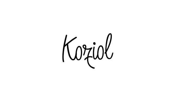 Make a beautiful signature design for name Koziol. Use this online signature maker to create a handwritten signature for free. Koziol signature style 5 images and pictures png