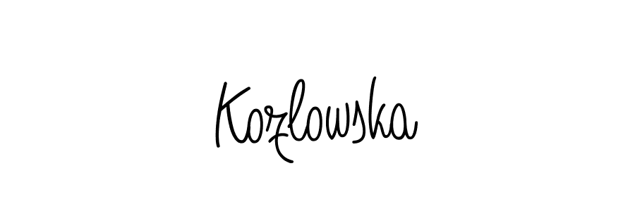 Once you've used our free online signature maker to create your best signature Angelique-Rose-font-FFP style, it's time to enjoy all of the benefits that Kozlowska name signing documents. Kozlowska signature style 5 images and pictures png